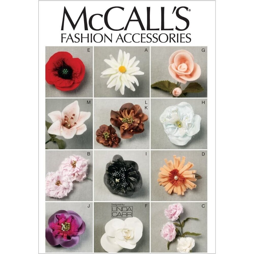 McCall's Sewing Pattern 6523 Flowers Crafts